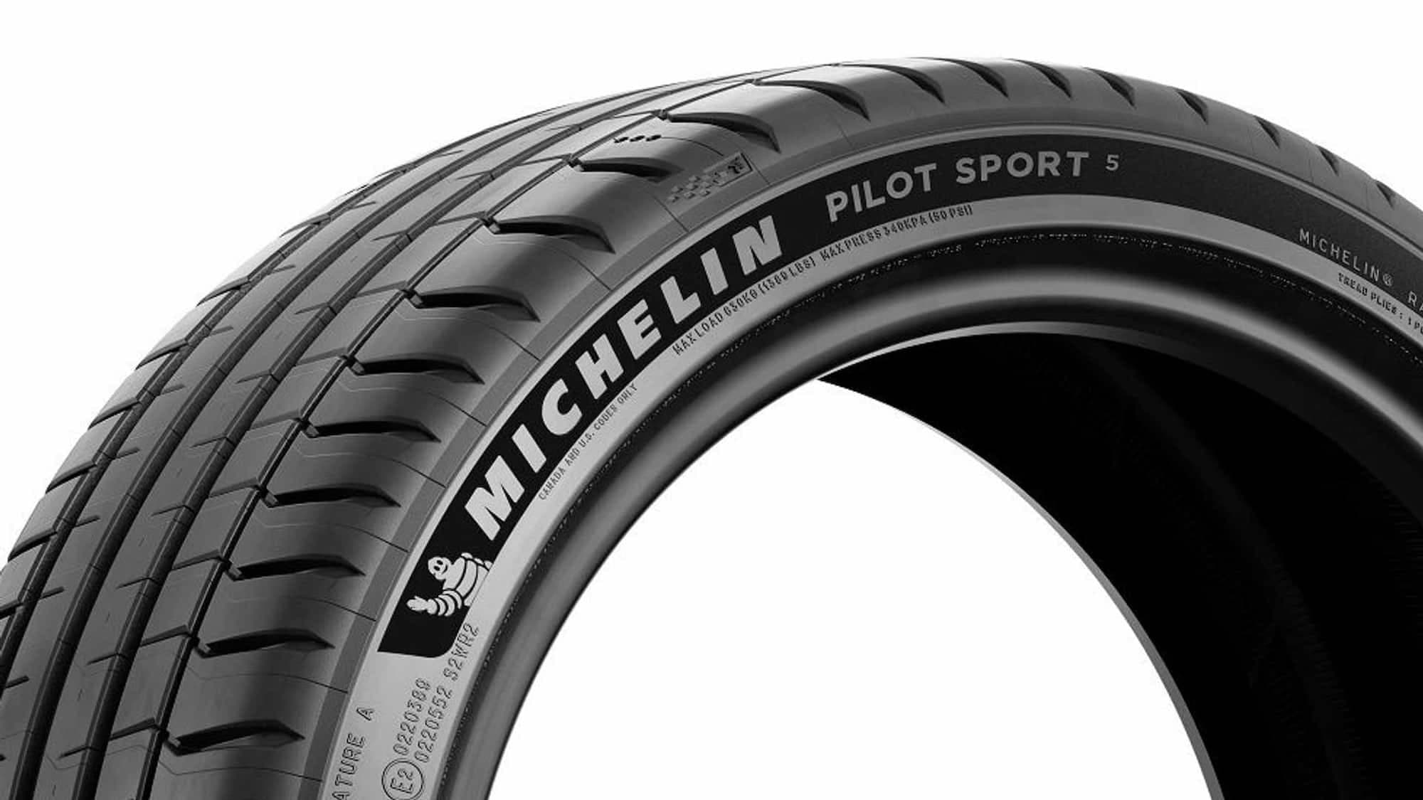 Flanc du pneu Michelin Pilot Sport 5