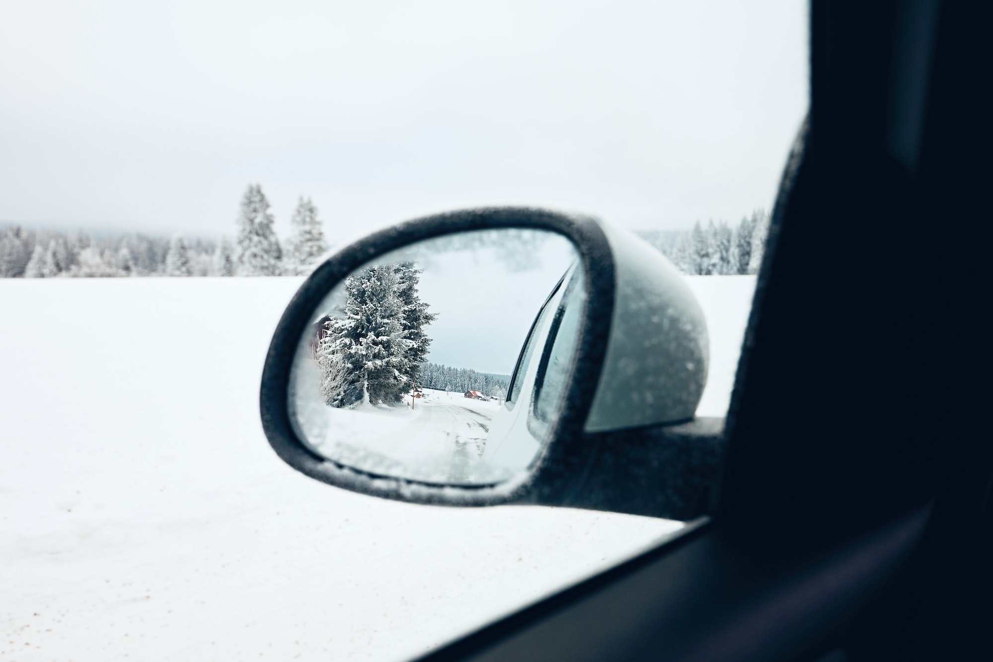 De la neige dans le rétro