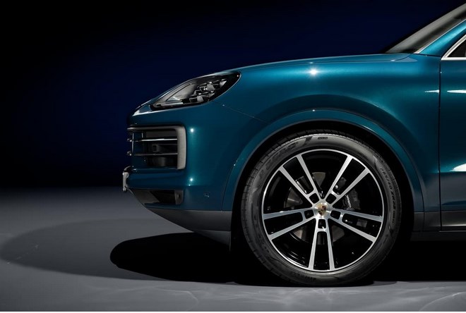 Porsche Cayenne avec ses pneus Pirelli